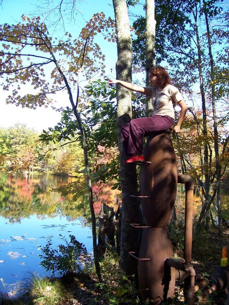 2008'IX. Residencia en I-Park. Sobre una escultura de Marco Dessardo