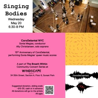 CoroDelantal NY · SINGING BODIES · Donativos