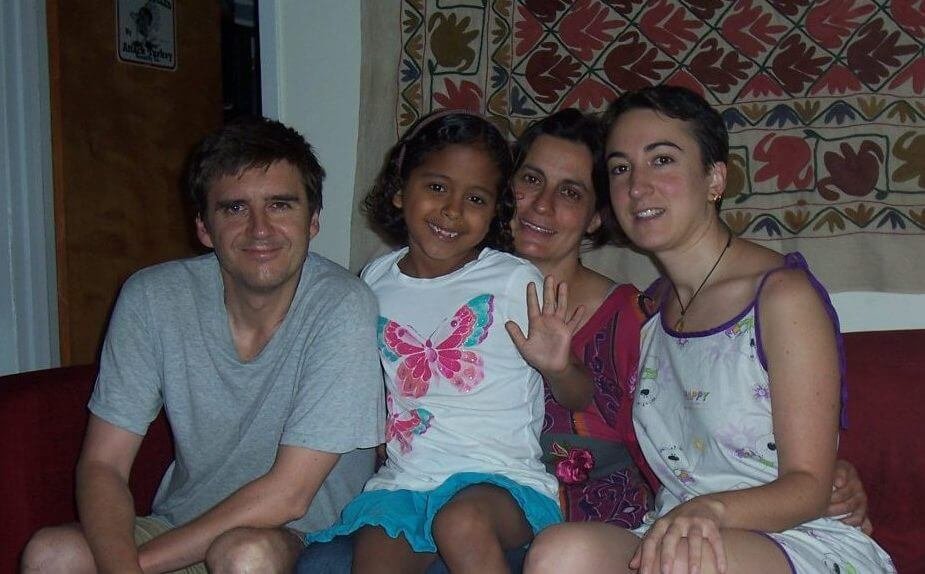 2011'VI. Con mis compañeros de piso: Miguel, Marta y Ana