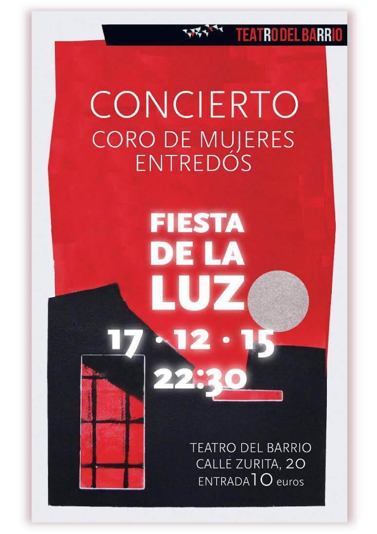 2016'XII'17. Coro Entredós. Fiesta de la luz - cartel