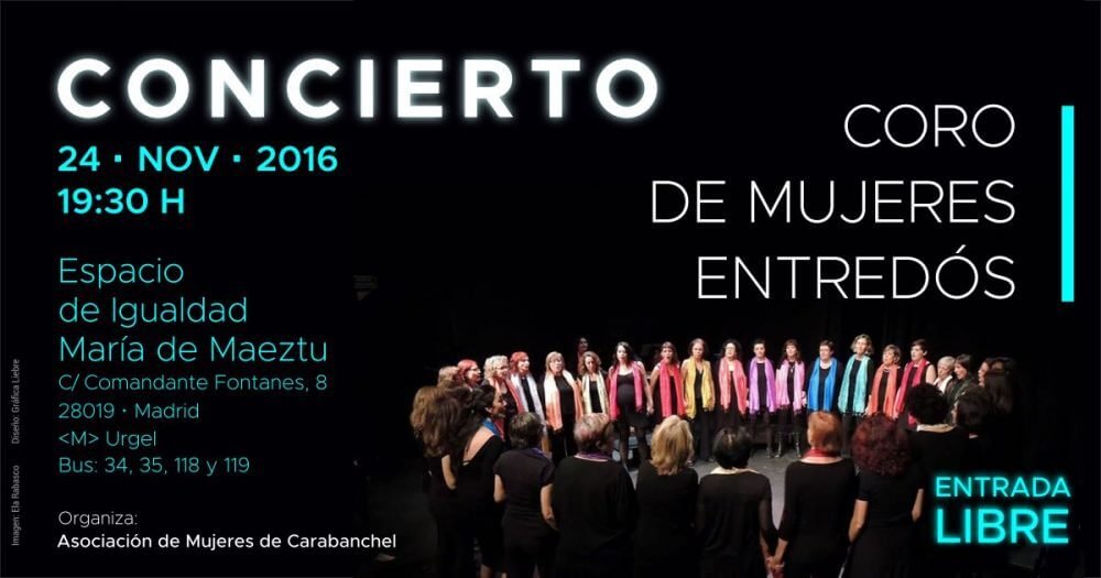 2016'XI'24. Madrid. Concierto del Coro Entredós - cartel
