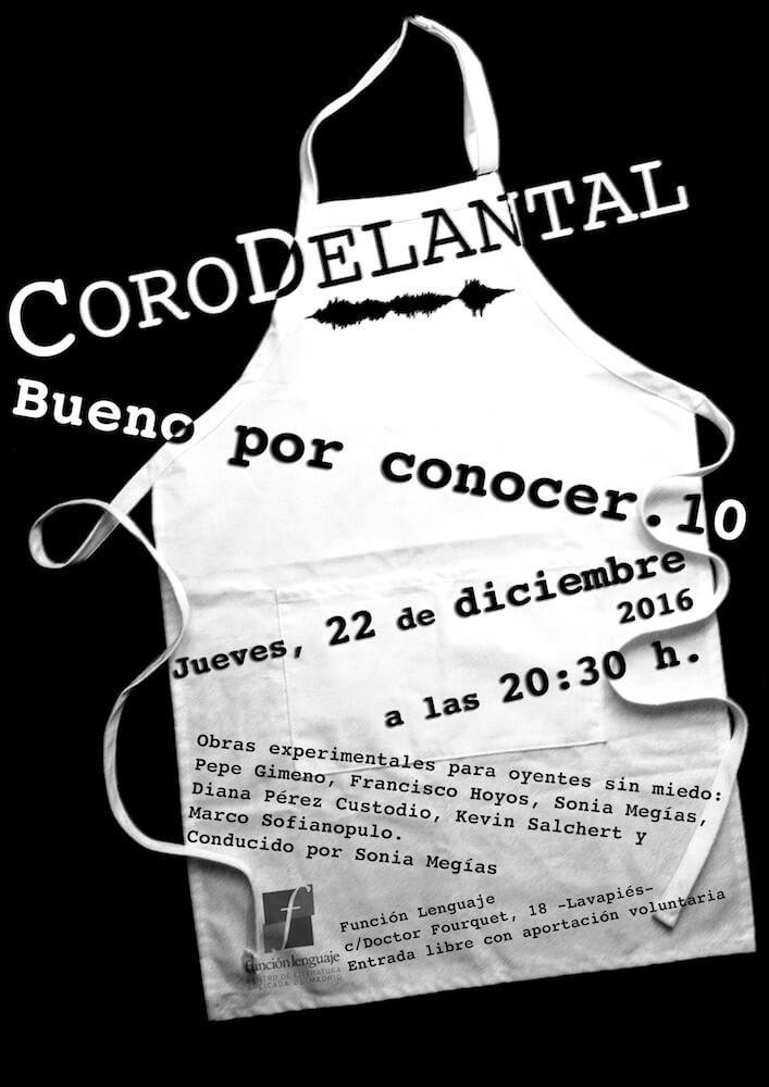 2016'XII'22. Madrid. Bueno por conocer.10 - cartel. Diseño: Isis Gayo
