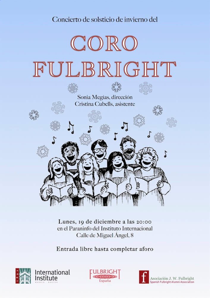 2016'XII'19. Madrid. Concierto del Coro Fulbright por el solsticio de invierno - cartel