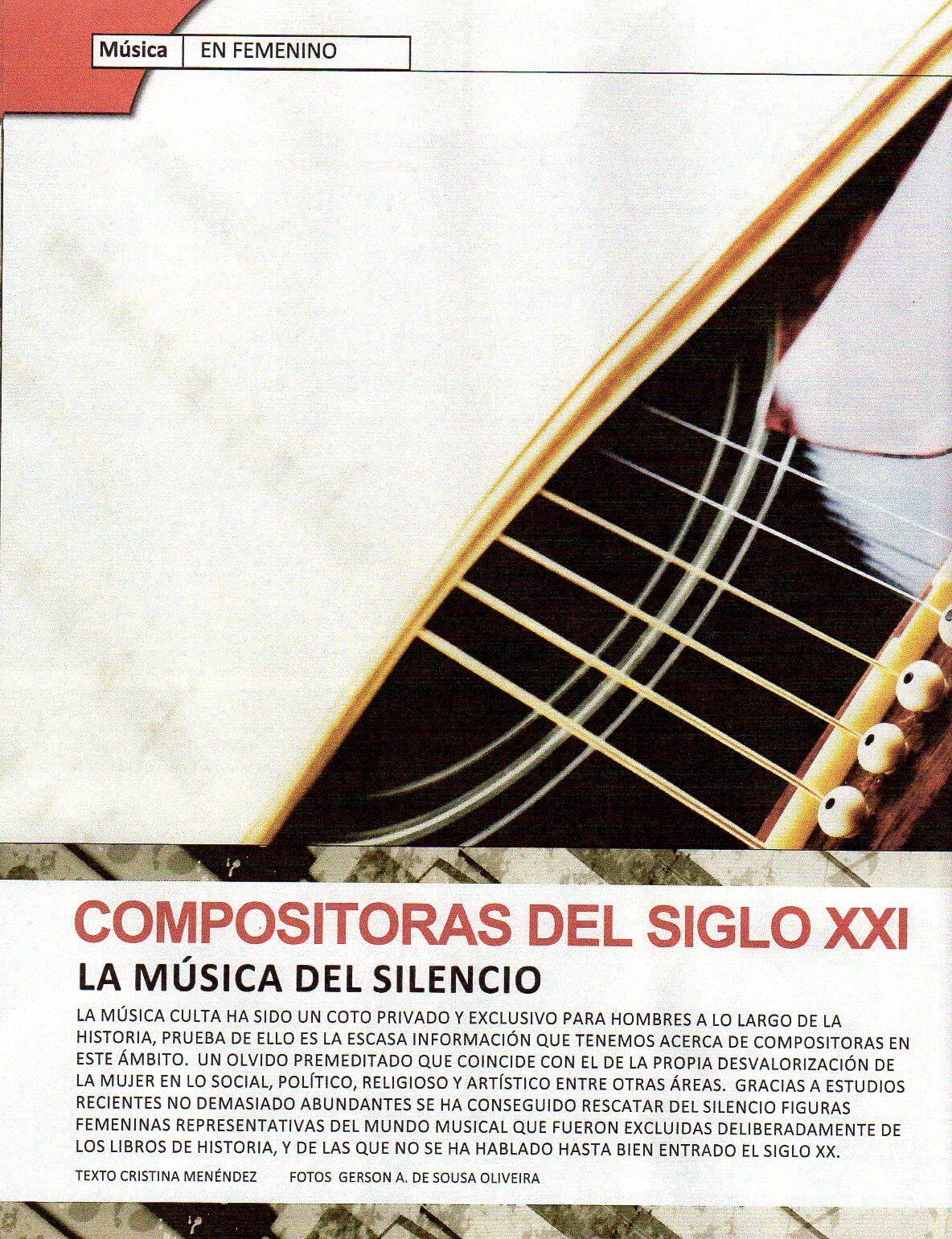 Compositoras del s. XXI - Cristina Menéndez - 2