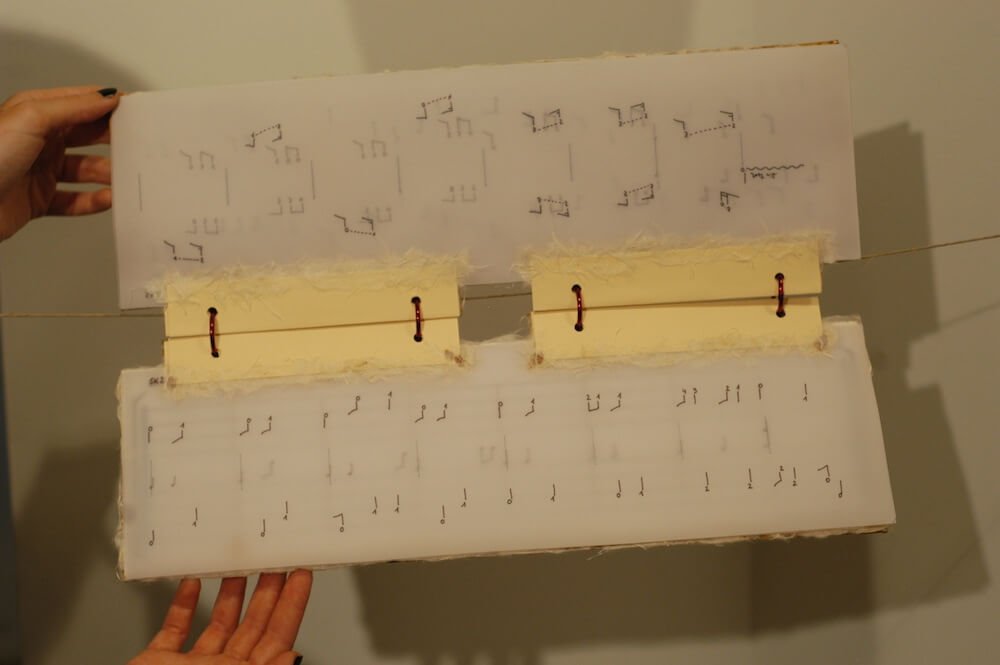 2012'IV'19-25. III MONO+GRAPHIC en el ICNY - Partitura de 'Skins#1'