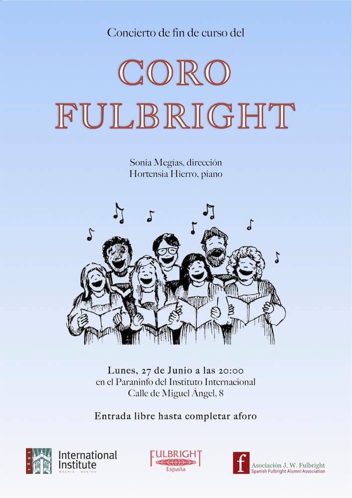 2016'VI'27. Fin de curso Coro Fulbright - cartel